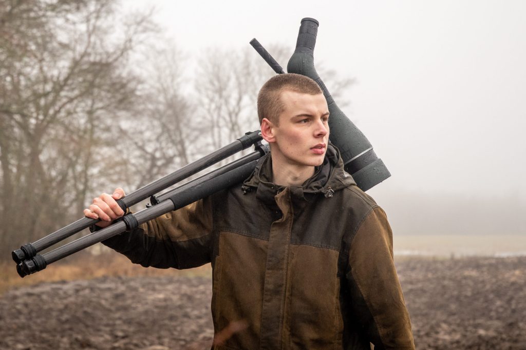 Emil Poulsen med Golden Eagle-teleskop