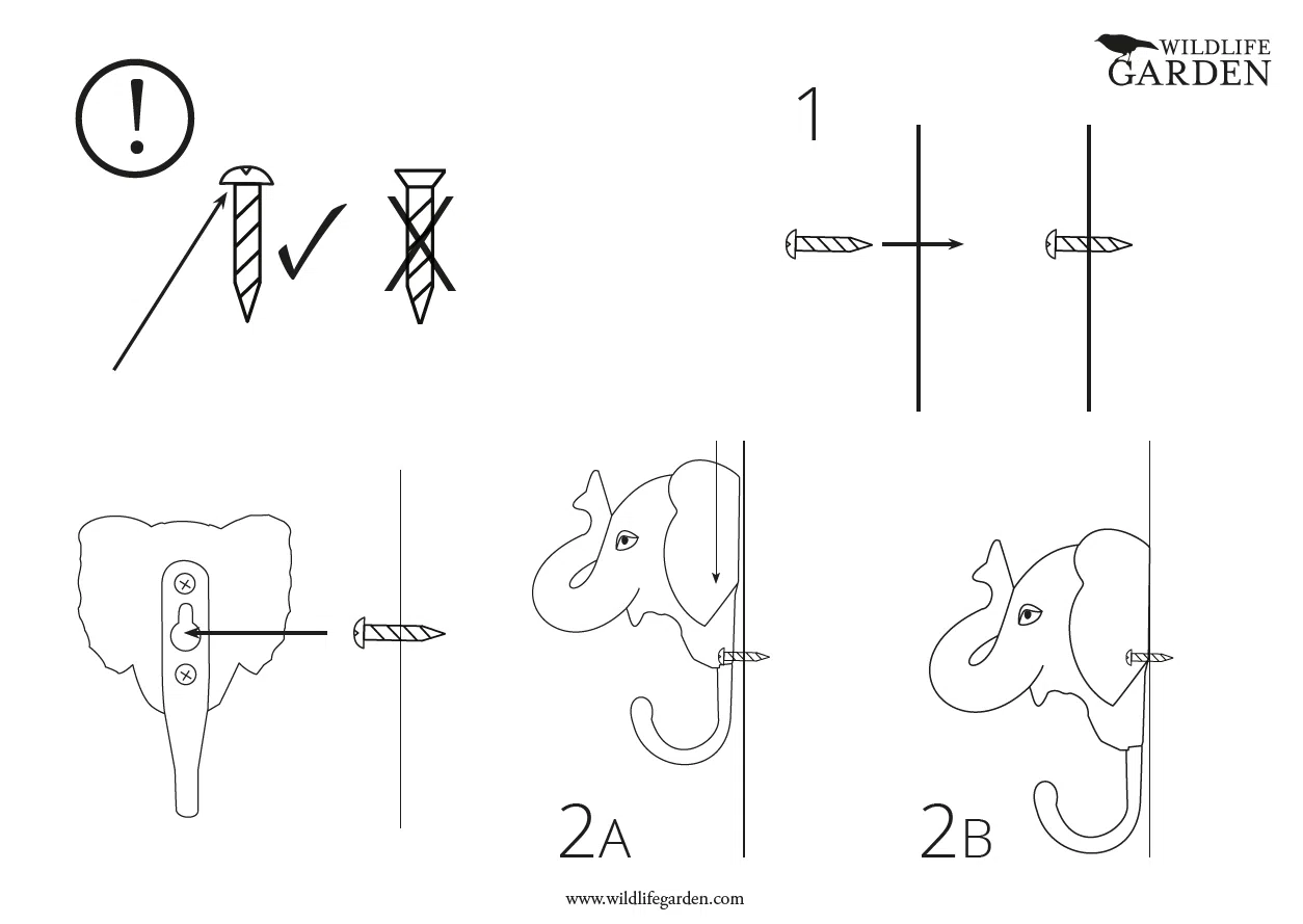 Wildlife Garden knage ophængsvejledning