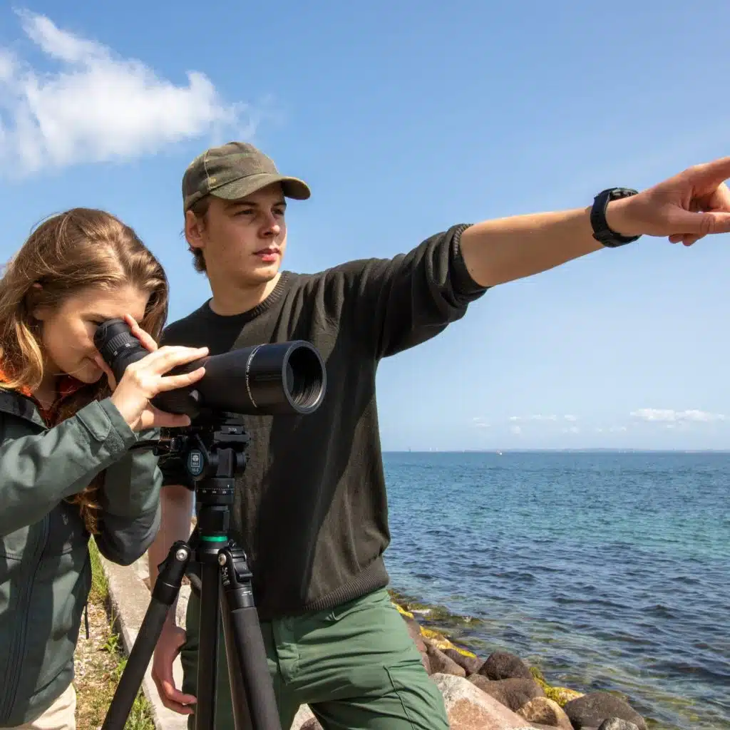 Brug af DOF BirdLife Kingfisher-teleskopet med Emil Poulsen