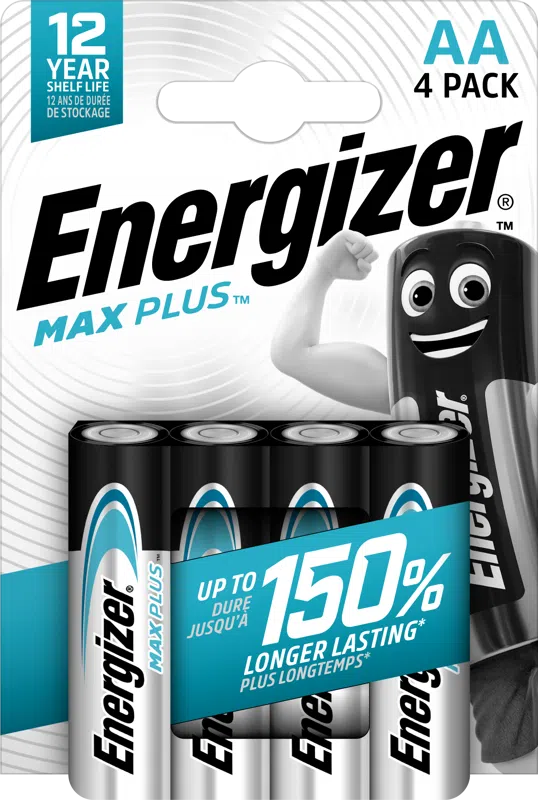 Energizer MAX Plus AA batterier 4-pack