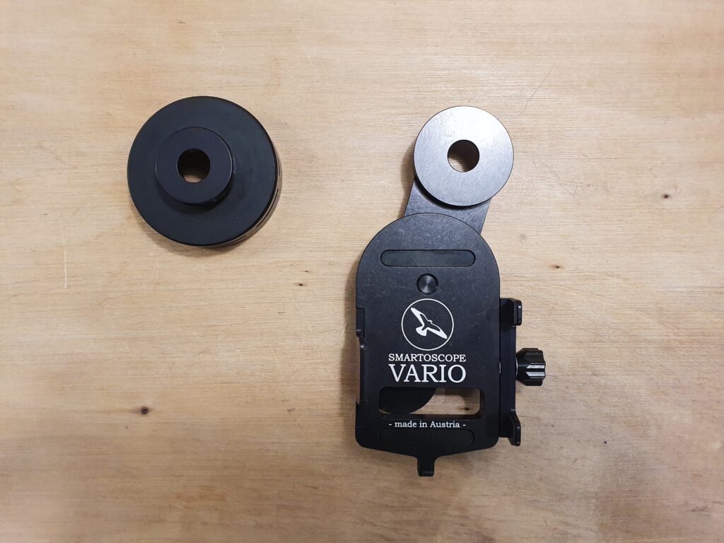 Digiscoping Vario adapter med okularring