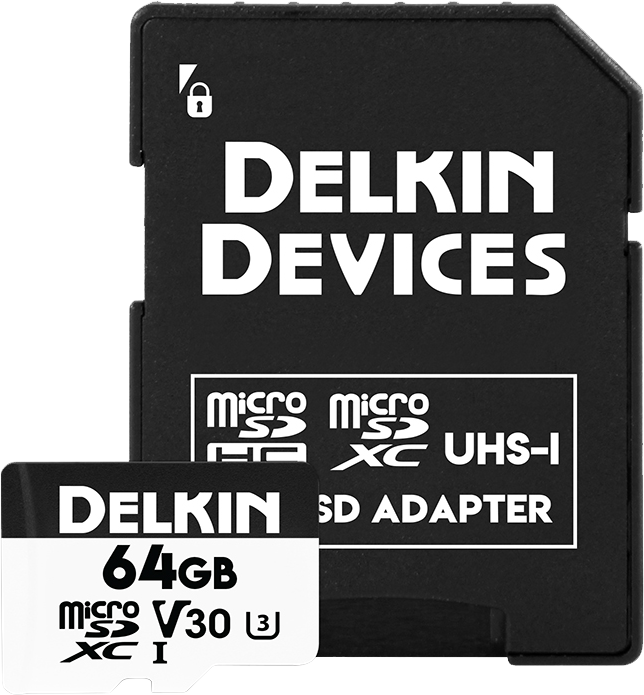 Delkin 64GB SD-kort, Hukommelseskort