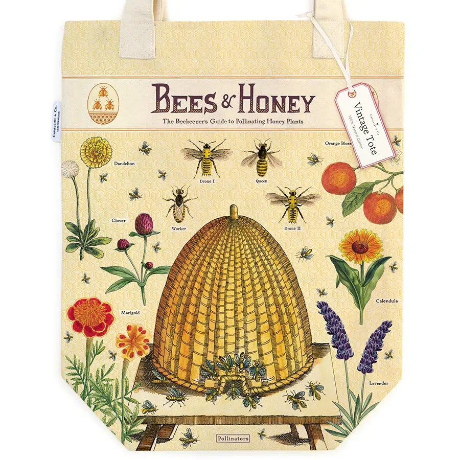 Bees & Honey tote bag - Cavallini & Co