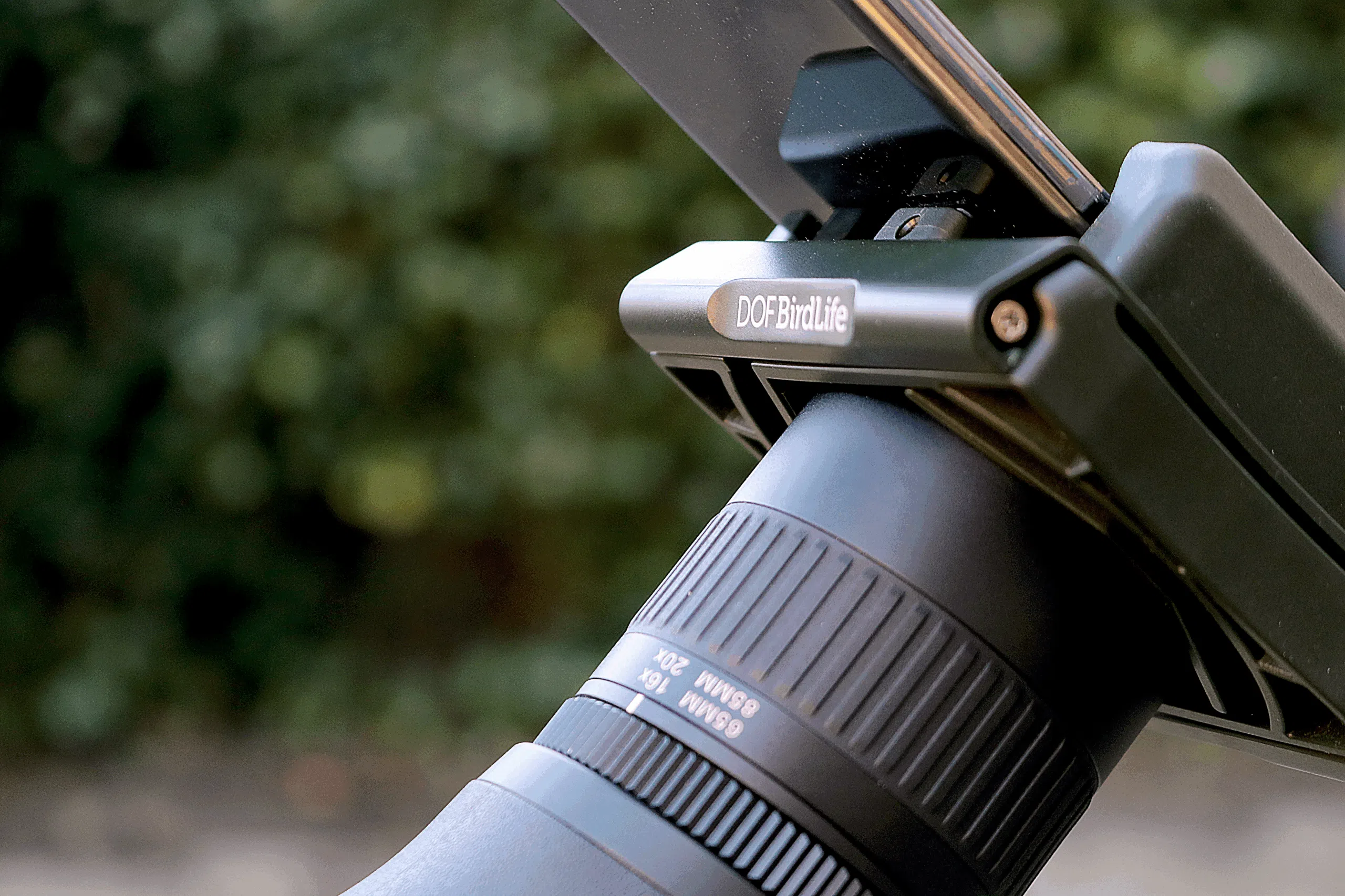 DOF BirdLife Digiscoping adapter i brug 3