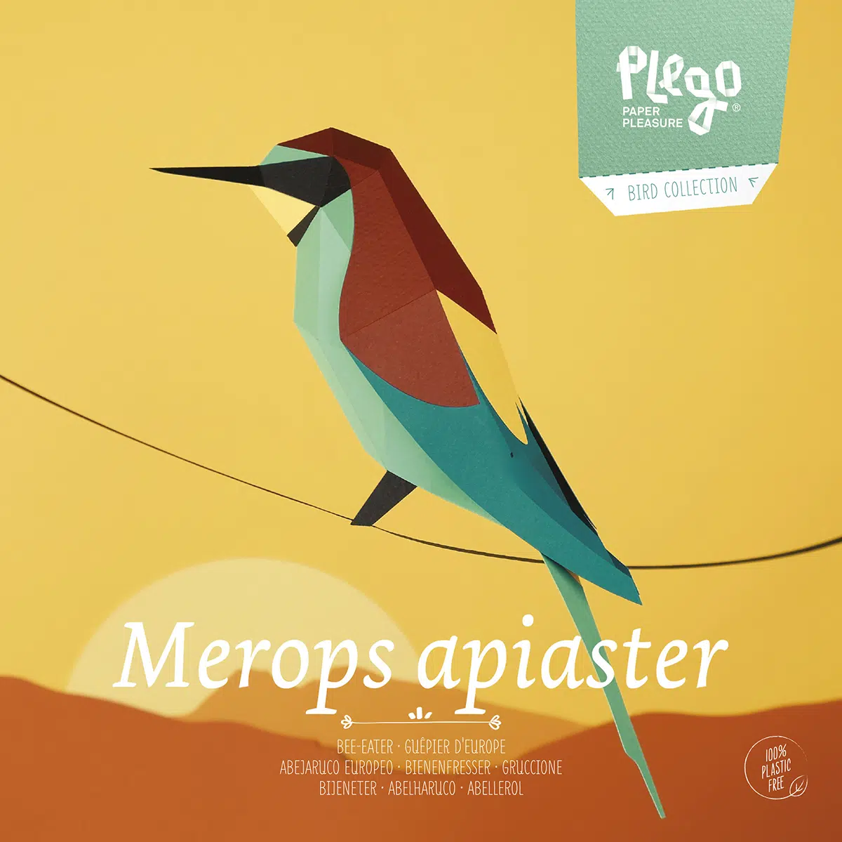 Fold-selv-biæder papirfugl