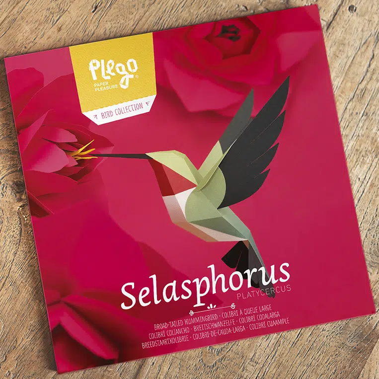 Fold-selv-kolibri papirfugl