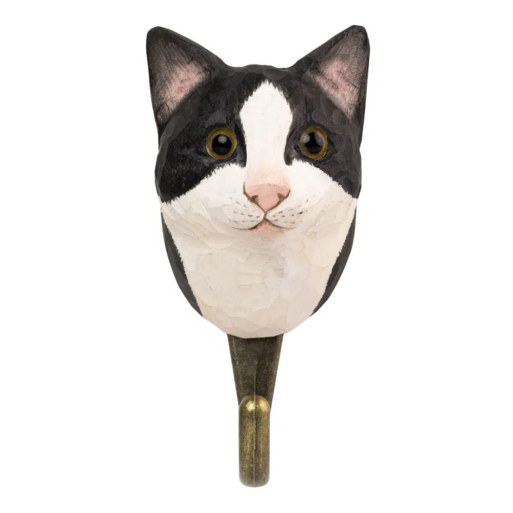 Wildlife Garden knage Sort hvid kat