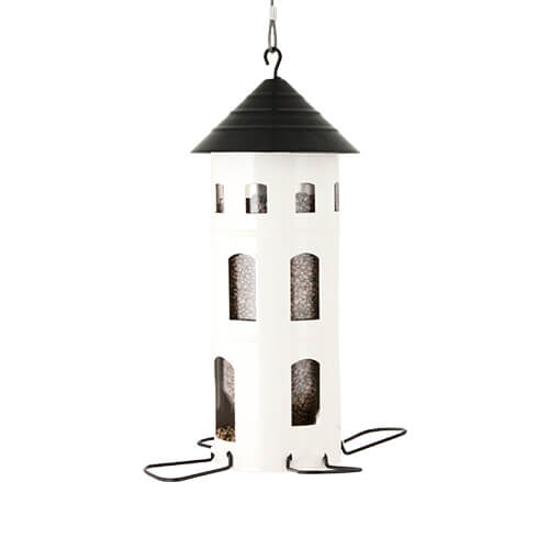 Wildlife Garden fodertårn i metal – Hvid