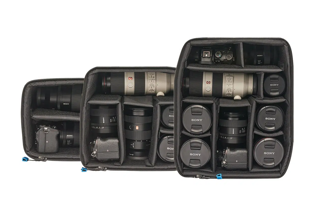 NYA-EVO RCI størrelse small, medium og large kameratasker 1