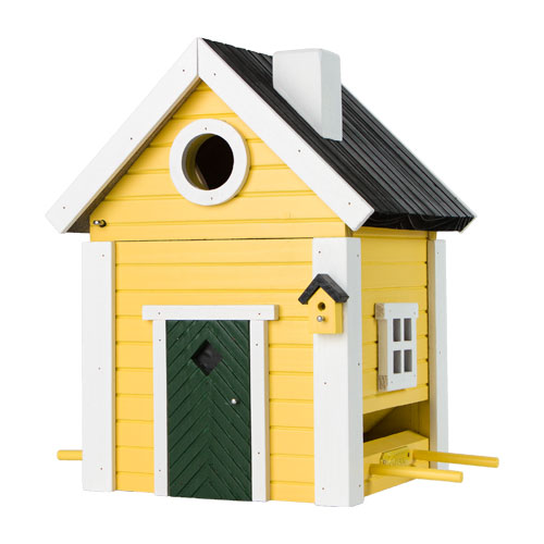 Wildlife Garden Multiholk fugle- og foderhus Gul hytte