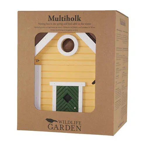 Wildlife Garden Multiholk fugle- og foderhus Gul hytte