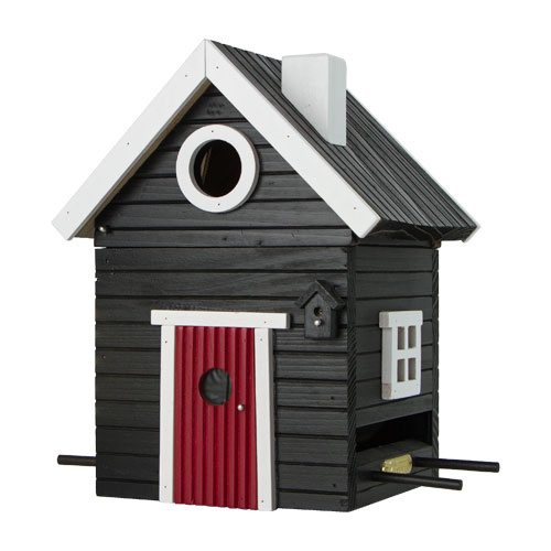 Wildlife Garden Multiholk fugle- og foderhus Sort hytte