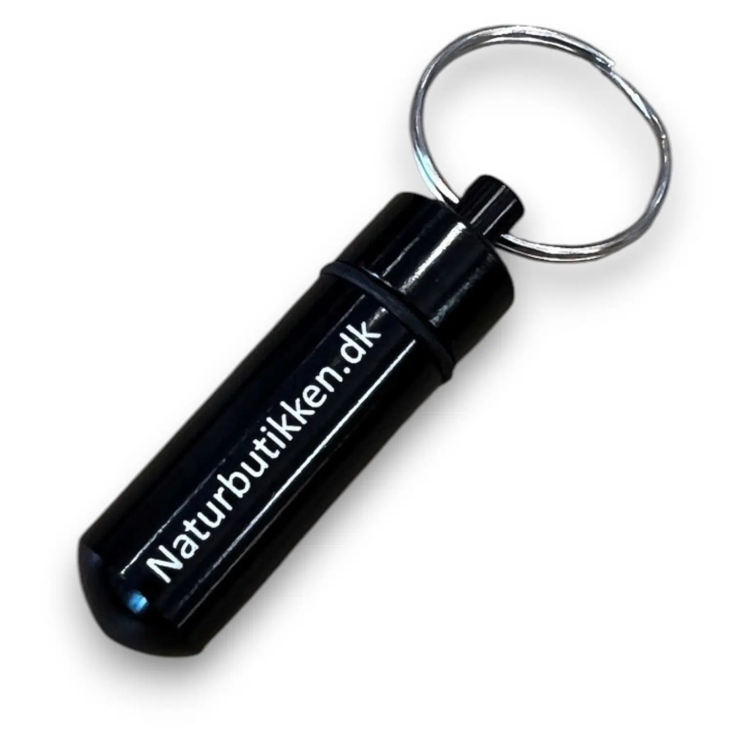 Bison beholder til geocaching med Naturbutikken.dk logo - Sort