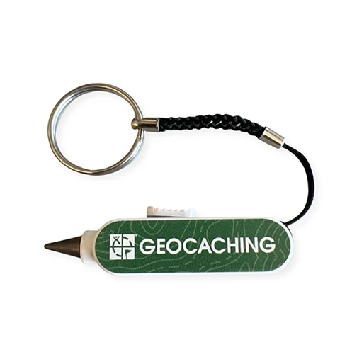 Geocaching evighedsblyant i nøglering