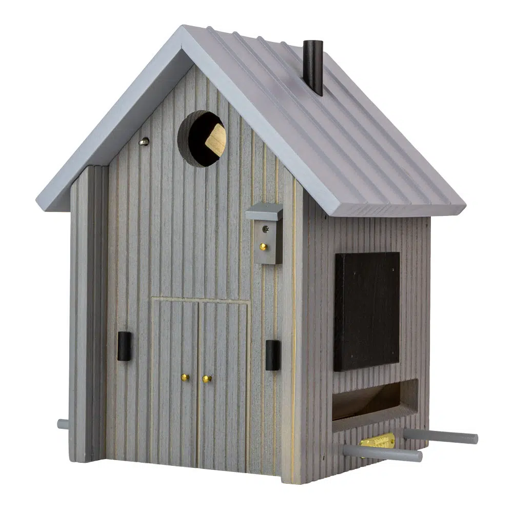 Multiholk 2-i-1 fugle- og foderhus - Modern Nordic