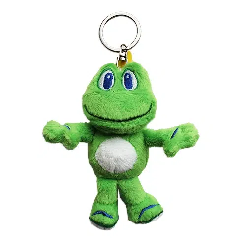 Signal the Frog bamse maskot med nøglering